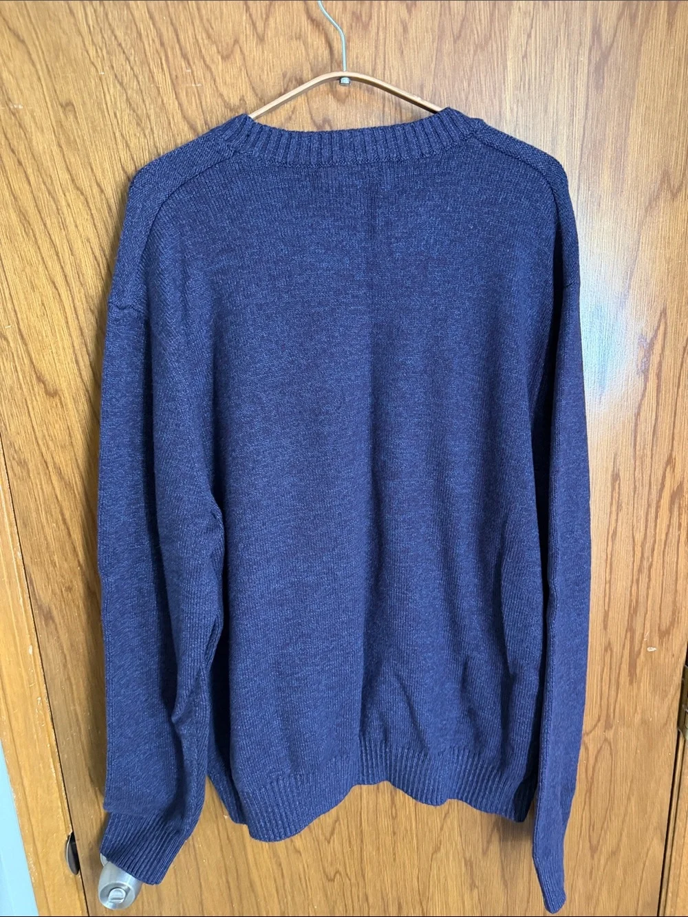 Banana Republic Men's Crewneck Sweater - Deep Navy & Purple